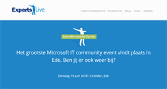 Desktop Screenshot of expertslive.nl